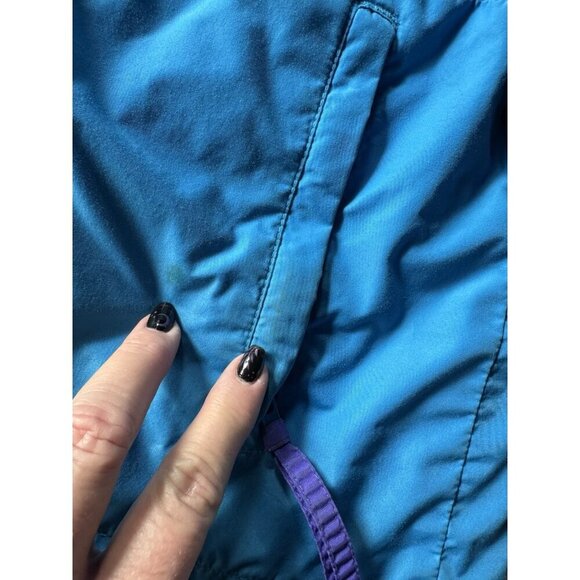 VTG 90s Men's Sz XL Columbia Radial Sleeve Blue Purple Orange Anorak Jacket - Picture 16 of 16